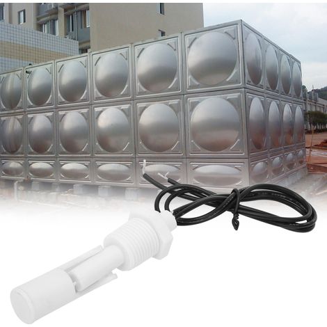 Lot de 2 interrupteurs à flotteur en plastique PP blanc, filetage NPT 1/2", 0-110 V CC (1/5)