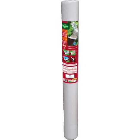 Vilmorin Géotextile Recyclé Travaux Extérieurs - 100 g/m² - 1 m x 20 m - Blanc (1/2)
