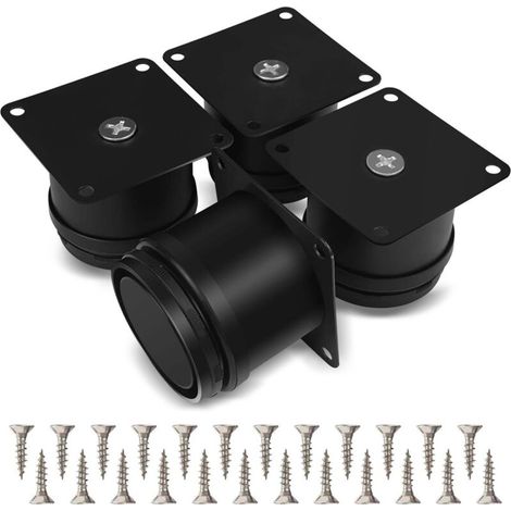 Möbelfüße, verstellbare Möbelfüße, 4er-Set Möbelfüße, 50-mm-Möbelfüße, verstellbare Schrankfüße