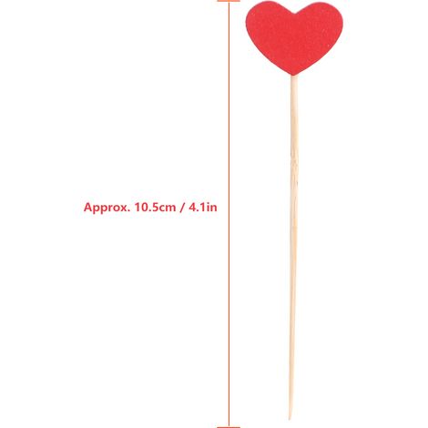 20 Stück elegante, herzförmige Pflanzenetiketten aus Holz für Gärten [Einzigartiger Stil, 10,5 cm / 4,1 Zoll] (1/5)