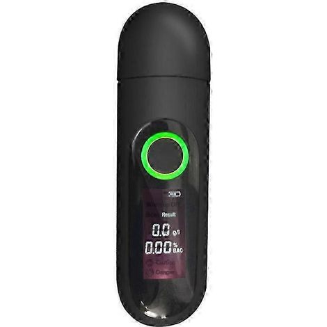 Éthylotest rechargeable USB-C, écran LCD, sans contact, noir (1/5)