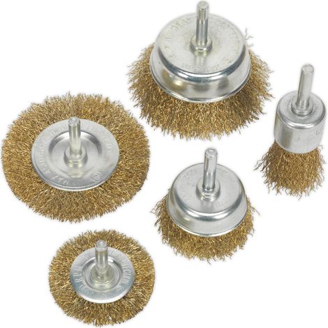 Sealey BWBS05 Crimped Wire Brush Set 5pc (1/2)