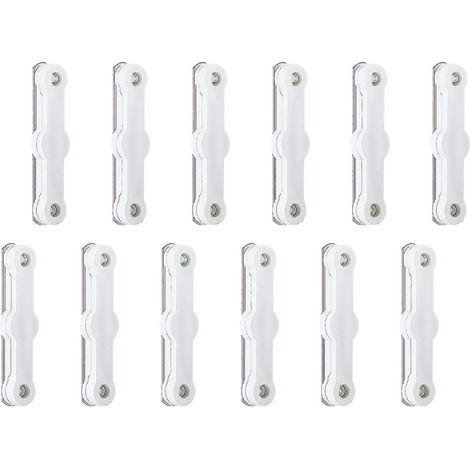 12 pezzi per il fissaggio di reti, clip anti-mosche, reti per lucernari per porte finestre.