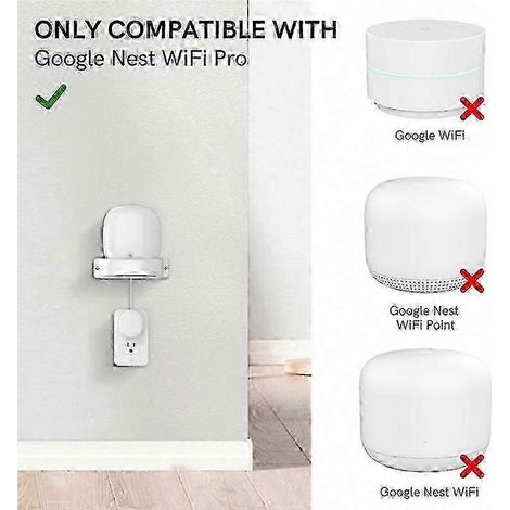 Support mural Nest WiFi Pro, base de fixation pour enceinte intelligente, support de rangement mural, pièce unique (1/5)
