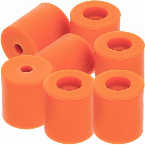 8 Stück Nivelliersäulen für Heizbetten, 18 mm Silikonbefestigung, Nivelliersäulen-Zubehör-1.8x1.5CM-Orange (1/3)
