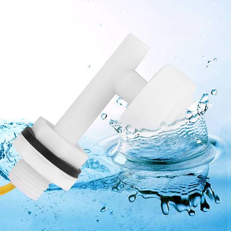 Sonde de niveau d'eau 220V DC coudée 90° fixation latérale commutateur à flotteur pour aquarium pompe voiture bateau (1/5)