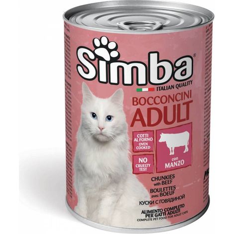 CIBO GATTO MONGE SIMBA 415 G BOCCONCINI VITELLO - 24 pezzi