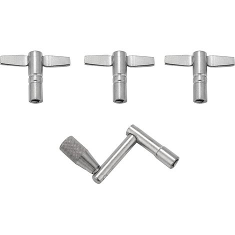 Set of 4 drum tuning keys with continuous speed movement, percussion instrument parts for drummers (1/5)