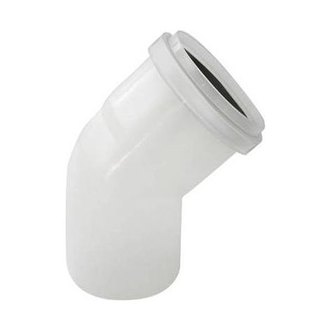 CURVA MONO-PARETE IN PPs 45° - LINEA CONDENSAZIONE Misura: Diam. 60