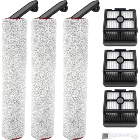 Juego de accesorios para la limpieza de suelos: 3 filtros + 3 cepillos giratorios + 1 cepillo (7 piezas) (1/5)