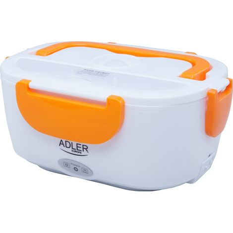 Lunchbox électrique Adler AD 4474 orange, Boite à Repas chauffante 1,1 litre + Cuillère (1/2)