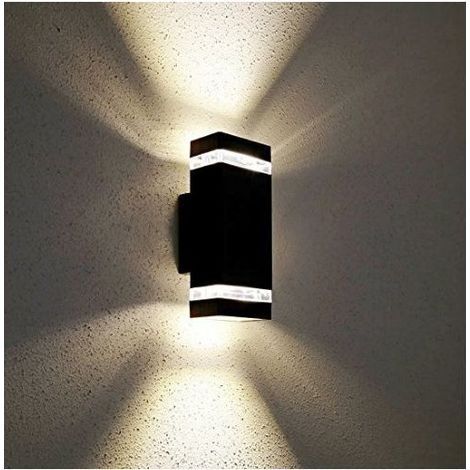Applique Murale Interieur/Exterieur Lumière led de poteau de porte de couloir de cour de mur Applique imperméable pour Salon Chambre （E27 lumière blanche） (1/5)