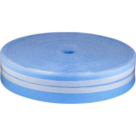 Noyon & Thiebault – Bande périphérique adhésive pour plancher chauffant – Hauteur 150mm – Épaisseur 8mm – Longueur 50m – Supprime les ponts thermiques