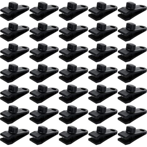 30 Stück Zeltplanenclips, abschließbare Planenklemmen für Markisen, Campingplanen, Sonnensegel und Poolabdeckungen (1/5)