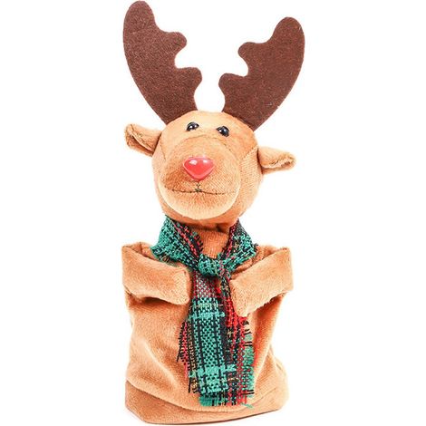 Renne De Noël - Figurine Dansante Et Chantante Avec Rotation - Décoration Festive Pour Intérieur - 1 Pièce (1/5)