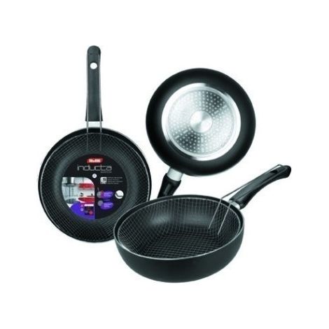 Sarten Cocina Freidora 24Cm Ant.Teflon Inducta Alu.Forj Ibili