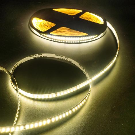 Ruban LED 20m,24V Bande LED Chambre Blanc Neutre 4000K,180LEDs/m 8mm Flexible Lumiere,Autocollant Rubans à LED Lumineuse pour TV,Cuisine,Maison Décor Intérieure,DIY(Seule Bandeau) (1/5)