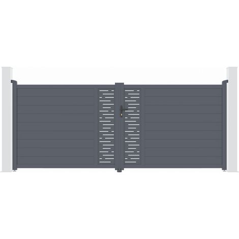 Puerta Batiente de aluminio 4m ARLBERG 400 x 160 cm (1/4)