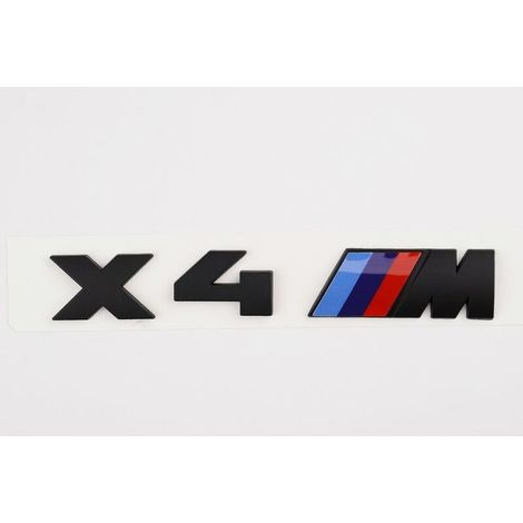Gloss Black Bmw X4 M Letters Rear Boot Lid Trunk Badge Emblem For X Series F26 G02 165mm X 25mm