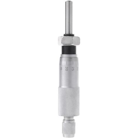 QORVA-Règles de mesure professionnelles - Tête micrométrique - Outils de mesure Tête ronde à écrou complet 0-25 mm