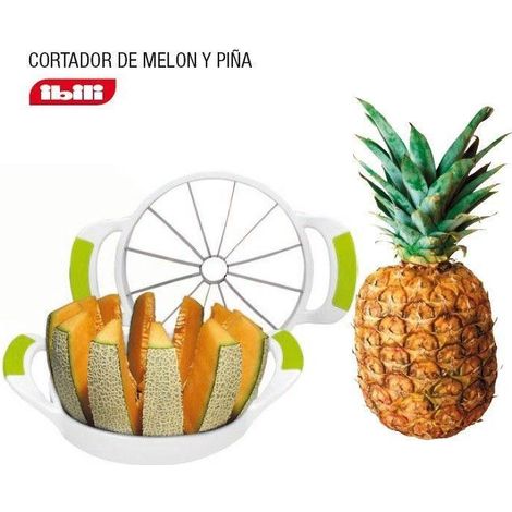 FPLUS cortador de melon y piña , Cortador de melón y piña
Ahora cortar el melón y la piña será más fácil. Sólo debes separar las dos partes del cortador e introduce el melón o piña