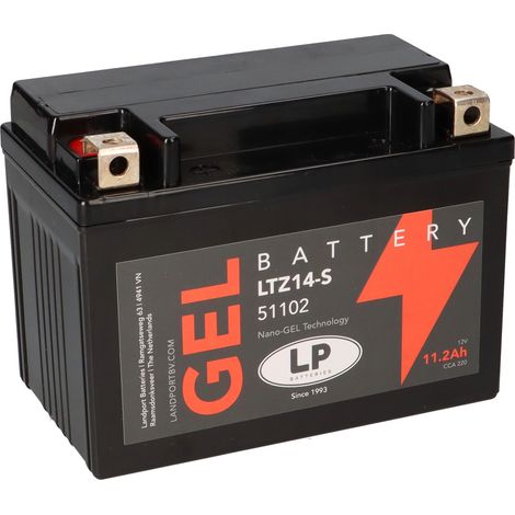 Batterie 12V 11,2Ah für Motorrad Startbatterie MG LTZ14-S
