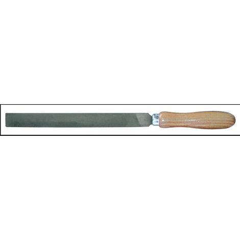 Lima a mano piatta, manico in legno, 150 mm, Bastard OUTIFRANCE