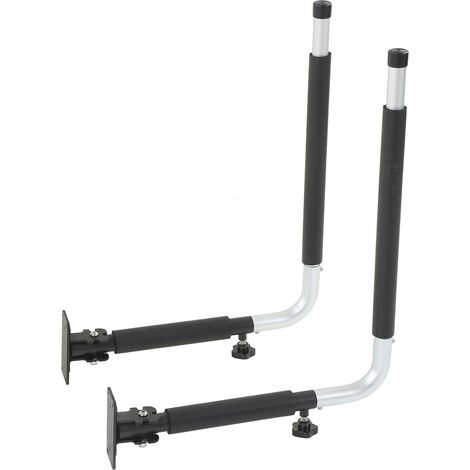 Support mural latéral à tube droit KY-OE09-S, longueur extensible, idéal pour ranger caisses à outils, valises, coffres de toit, canoës, kayaks, planches de surf et plus encore. (1/5)