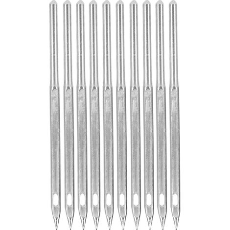 Lot de 10 aiguilles à coudre en acier durable sans bavures pour machine GK9, usage domestique, 5 cm (230 mm). (1/5)