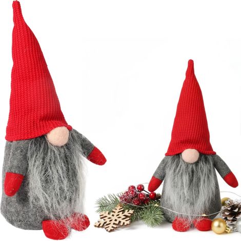 Gnomo Leprecauno di Natale, ornamento natalizio, regalo, 30 cm (1/5)