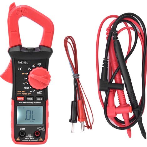 Stromzange, hochpräzises digitales Amperemeter, AC/DC-Stromzange, TA8315D Stromzangenmultimeter, Lieferung ohne Batterie. (1/5)