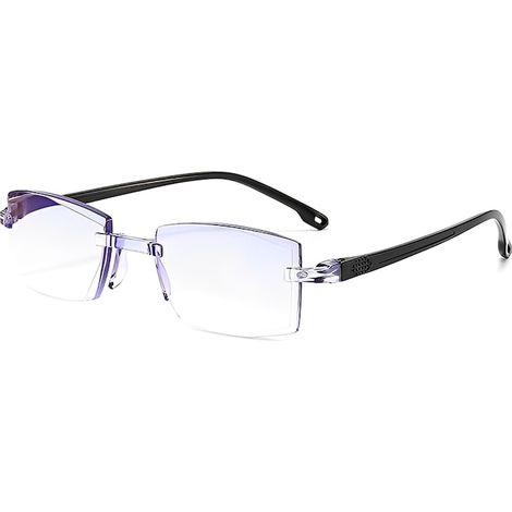 Lunettes presbytes à double autofocus, sans monture, taille diamant, pour vision de près et de loin, discrètes (1/5)
