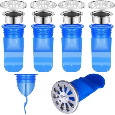 4pcs drainage de gel de silicone longueur de bouchon anti-odeur à l'ensemble (1/5)