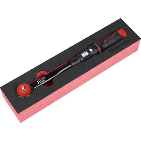 Sealey STW922 Premier Black Calibrated Micrometer Torque Wrench with 3/8""Sq Push-Through Drive 10-50Nm (1/5)