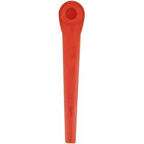 100 Stück Kunststoffklingen kompatibel mit Gardena Rasentrimmer, Ersatzklingen für Gardena Rasentrimmer und kabellose Rasentrimmer, Rot – TRIMEC (1/5)