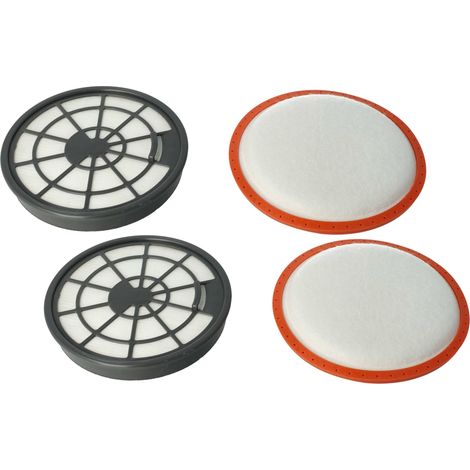 vhbw 4x Filtro compatible con Dirt Devil DD2750-0, DD2720-9, DD2750-1, Pick Up Power aspiradora - filtro aire salida, filtro protección motor