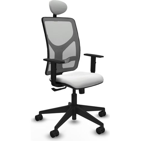 Silla de Oficina con Cabecero Motilla Piqueras y Crespo 1D066N1 Blanco