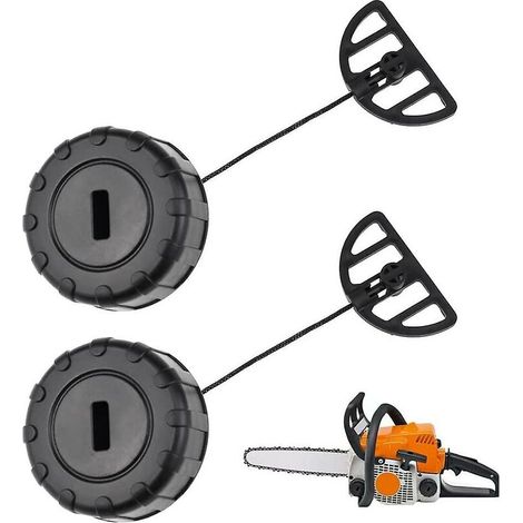Fuel Cap And Oil Cap For Stihl 017 018 Ms170 Ms180 Chainsaw (1/5)