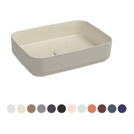 LAVABO D'APPUI RECTANGULAIRE INFINITY Dimensions : Terre cuite mate L. 50 cm