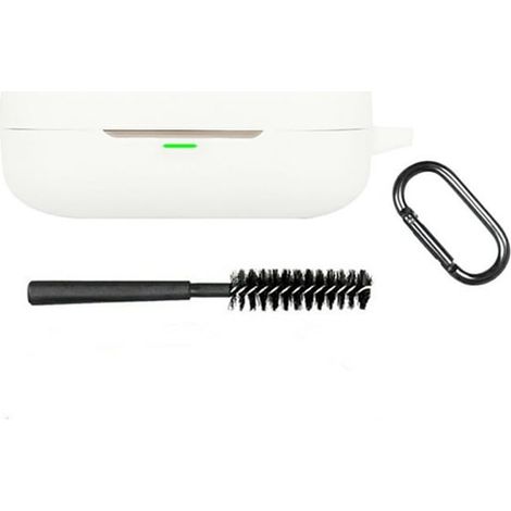 Étui en silicone pour Realme Buds Air 7 – Étui de protection avec mousqueton et brosse (1/5)