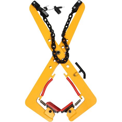 Pince de levage de pierre, capacité de 500 kg, ouverture de mandrin réglable, Jaune