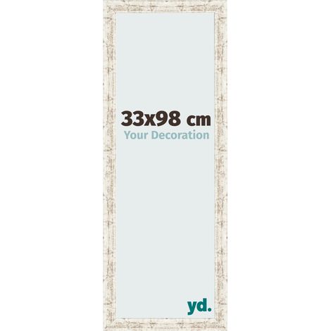 yd. - Cadre photo 33x98 - Blanc Vintage - MDF - Bologna (1/5)