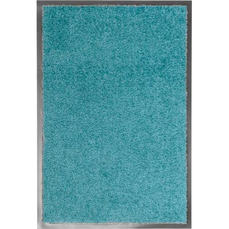 Paillasson lavable Tapis de salon Style Moderne - Tapis de sol Cyan 40x60 cm BV861354 - BonneVie (1/5)