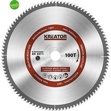 Lama troncatrice multiuso 100T Kreator 305mm