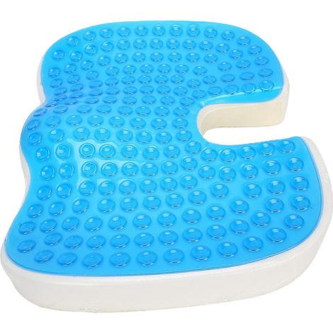 Coussin en gel en forme de U, anti-escarres, coussin d'assise souple et hautement élastique pour chaise ou fauteuil roulant ( ) (1/5)