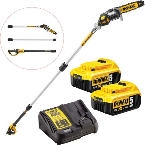 Dewalt DCMPS567P2 18v XR Brushless Pole Saw Chainsaw Pruner Split Shaft -2X5.ah (1/4)