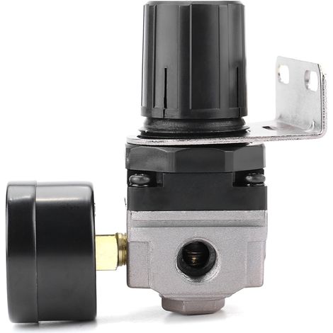 Régulateur pneumatique, vanne de commande réglable pour compresseur d'air, manomètre, raccord G1/4 (1/5)