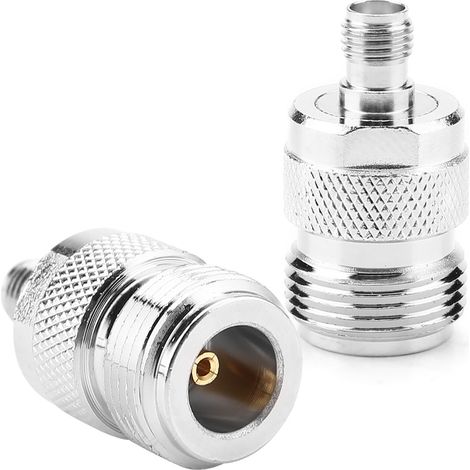 Adaptateur coaxial RF (2 pièces) de type N femelle vers SMA femelle, convertisseur de test (1/5)
