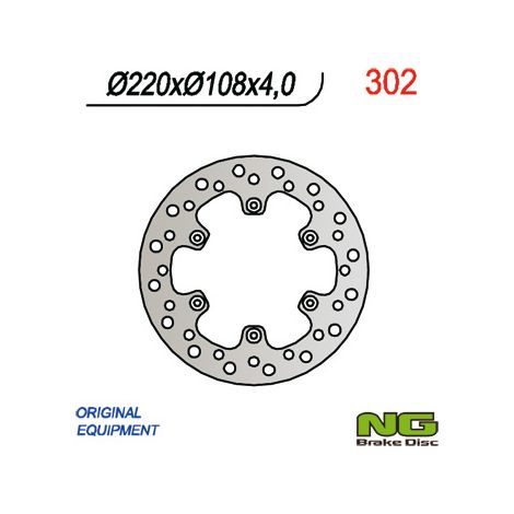 Disco de freno trasero NG de 220 mm para Gas Gas 94-99 3,5/4 mm