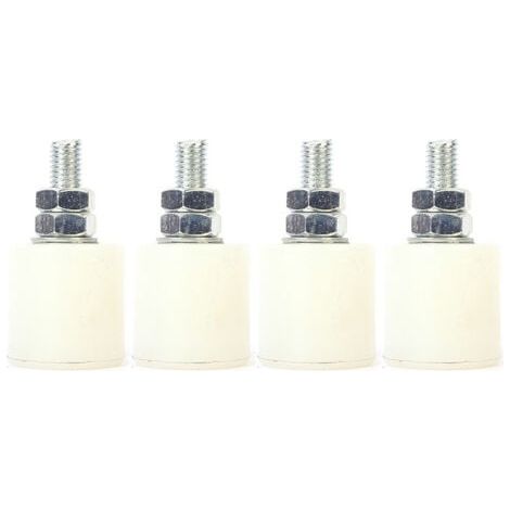 guías para puertas corredizas de 40 x 40, con rodillos de oliva o guía para puertas corredizas, guías para puertas corredizas u otras aplicaciones, placa guía de nailon, fijación con varilla roscada. (1/4)